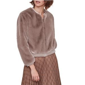 ASTR the Label Frankie Faux Fur Bomber